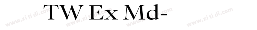 有愛圓體 TW Ex Md字体转换